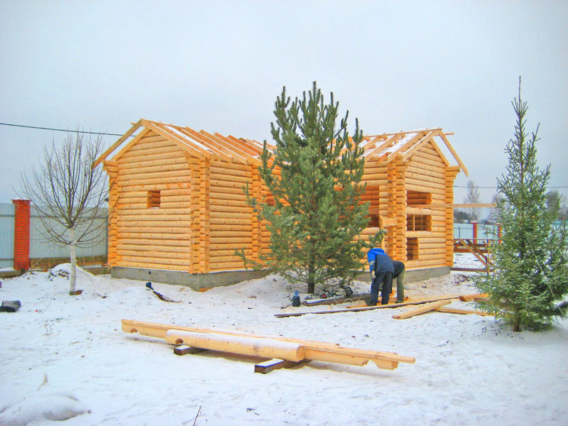 Фото деревянных домов и бань, построенных нашей компанией