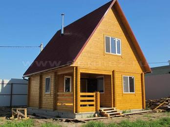 Дом-баня из клееного бруса 225Б