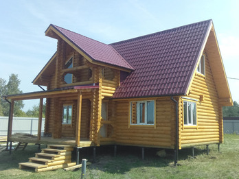 Баня из бревна 2242 7х9м Баня из бревна 2242 7х9м