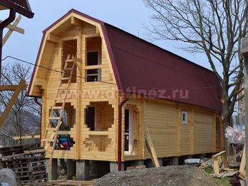 Дом-баня из бруса 1404