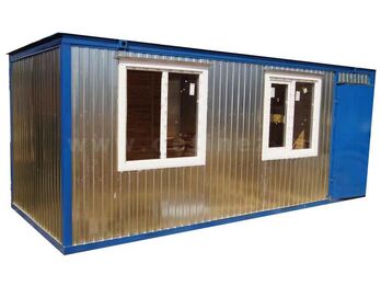 Блок-контейнер 6х2,5м металлическая дверь, 2 окна