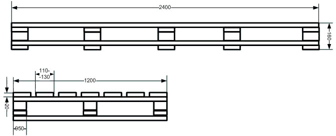 Паллета 1200х1000 чертеж